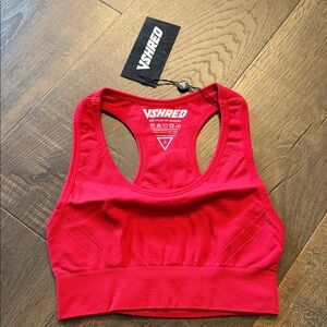 NWT VSHRED Women's Red Sports Bra